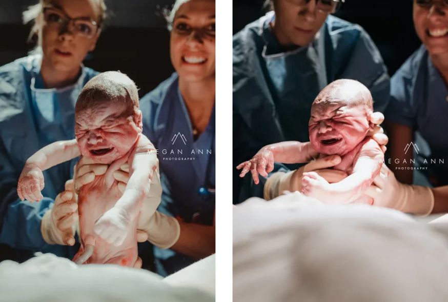fotografe fotografeert eigen bevalling