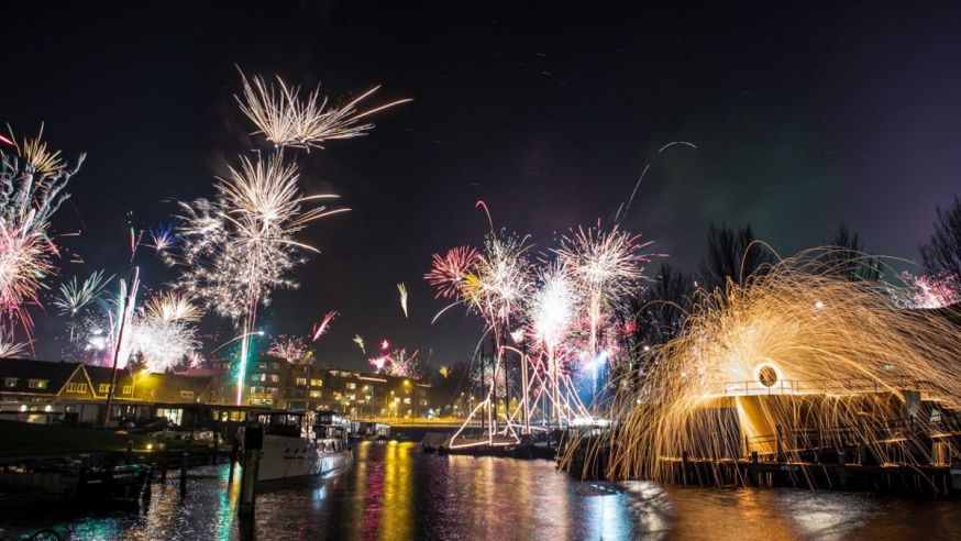 Maak lichtgevende regen met staalwol