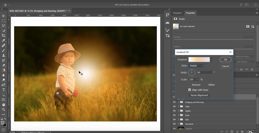 Sunflare toevoegen in Photoshop Sunflare toevoegen in Photoshop