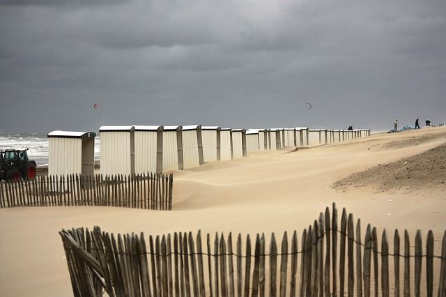 kust, strand, zand, zee