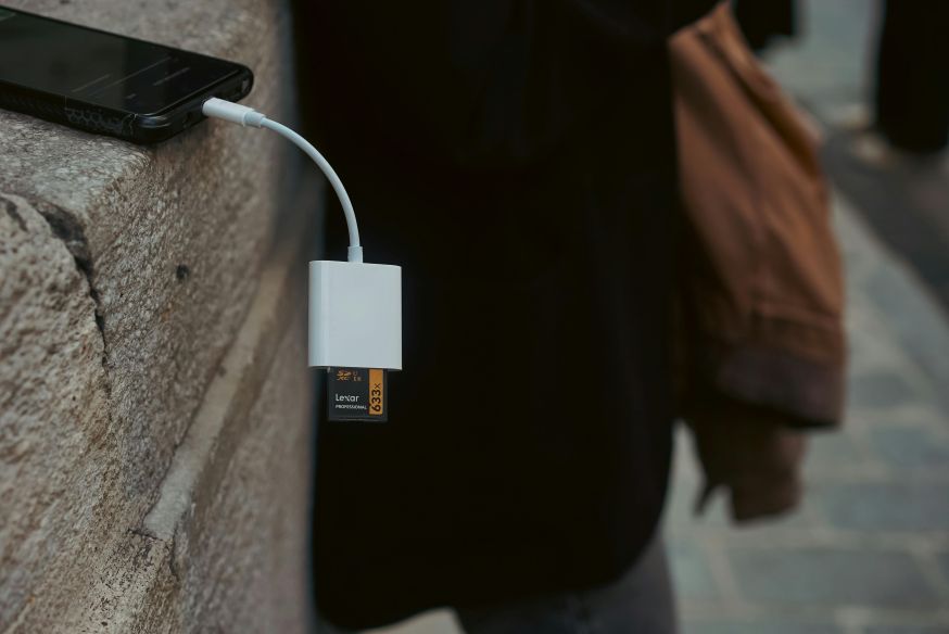 foto’s van camera naar telefoon