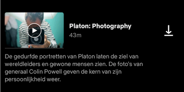 Afbeelding: Netflix aflevering Platon Photography met inspirerende portretfotografie tips