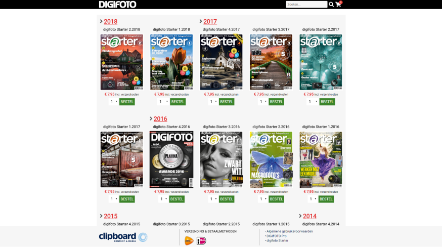 digifoto starter webshop magazines nabestellen
