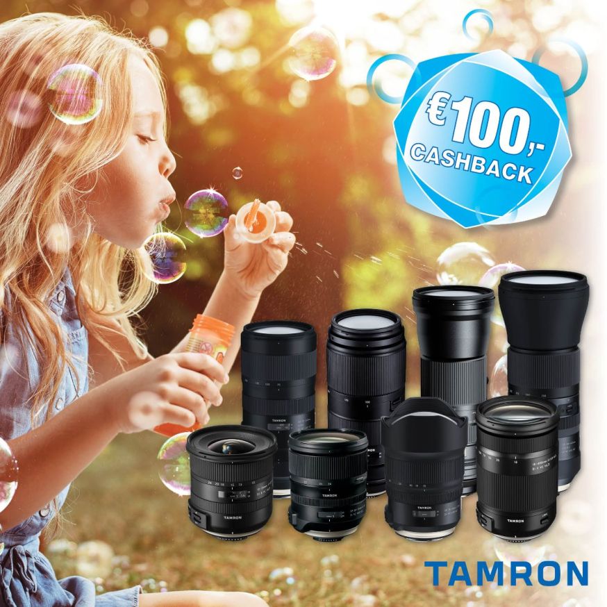 zonnige cashback actie van Tamron, transcontinenta