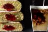Eten doormidden gesneden in verrukkelijke fotoreeks