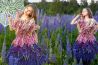 Fotoproject: Dochter van fotograaf straalt in een jurk van bloemen