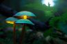 Lichtgevende paddenstoelen fotograferen